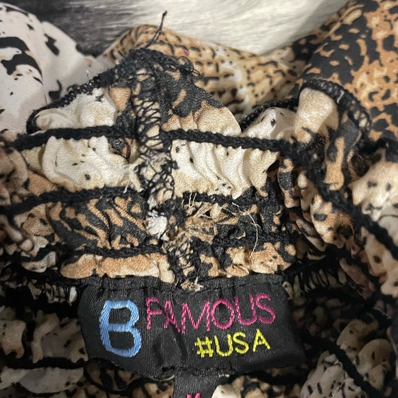 B Famous USA Snake print High Neck Tank Top Size Small - Picture 3 of 6